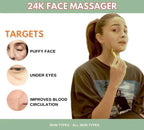 24K Gold T-Shape Vibrating Face Massager 🌟Diwali Offer 50% OFF🌟