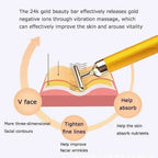 24K Gold T-Shape Vibrating Face Massager 🌟Diwali Offer 50% OFF🌟