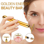 24K Gold T-Shape Vibrating Face Massager 🌟Diwali Offer 50% OFF🌟