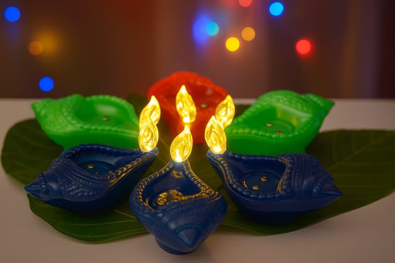 Shankh Water Sensor LED Diya - Set of 6/12/18/24