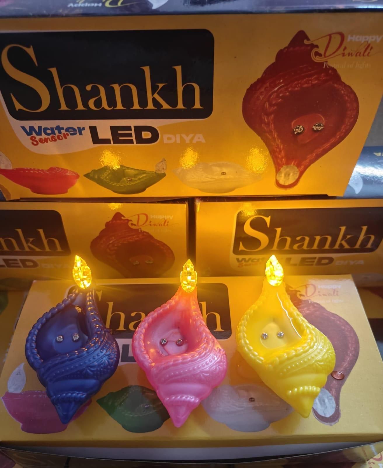 Shankh Water Sensor LED Diya - Set of 6/12/18/24