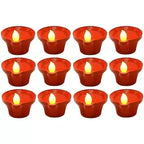 Water Sensor Diyas with, Ambient Lights - Pack of 6/12/18/24