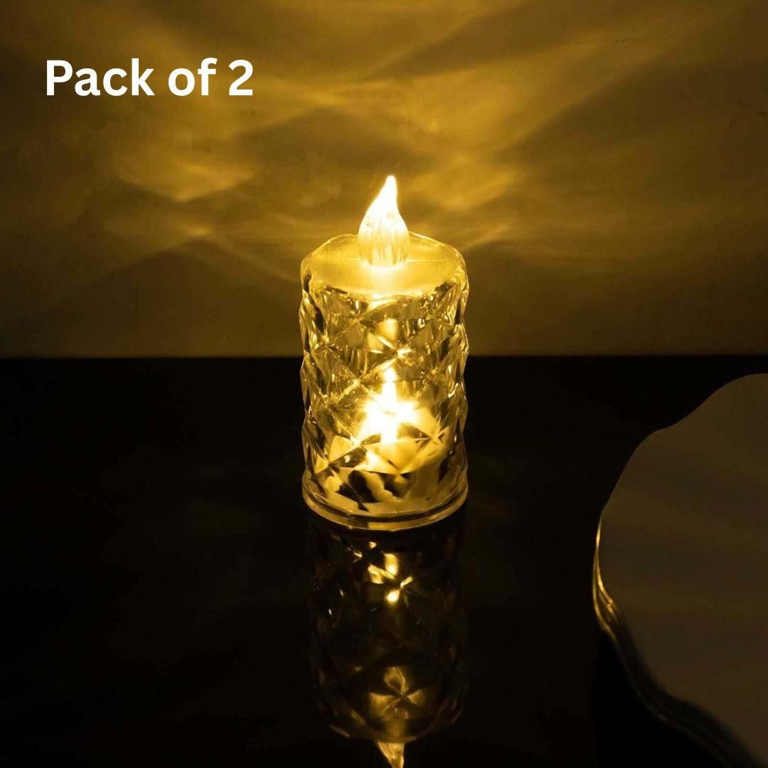 Pooja Lamp Diwali Decorative Candle Lamps – Pack of 2