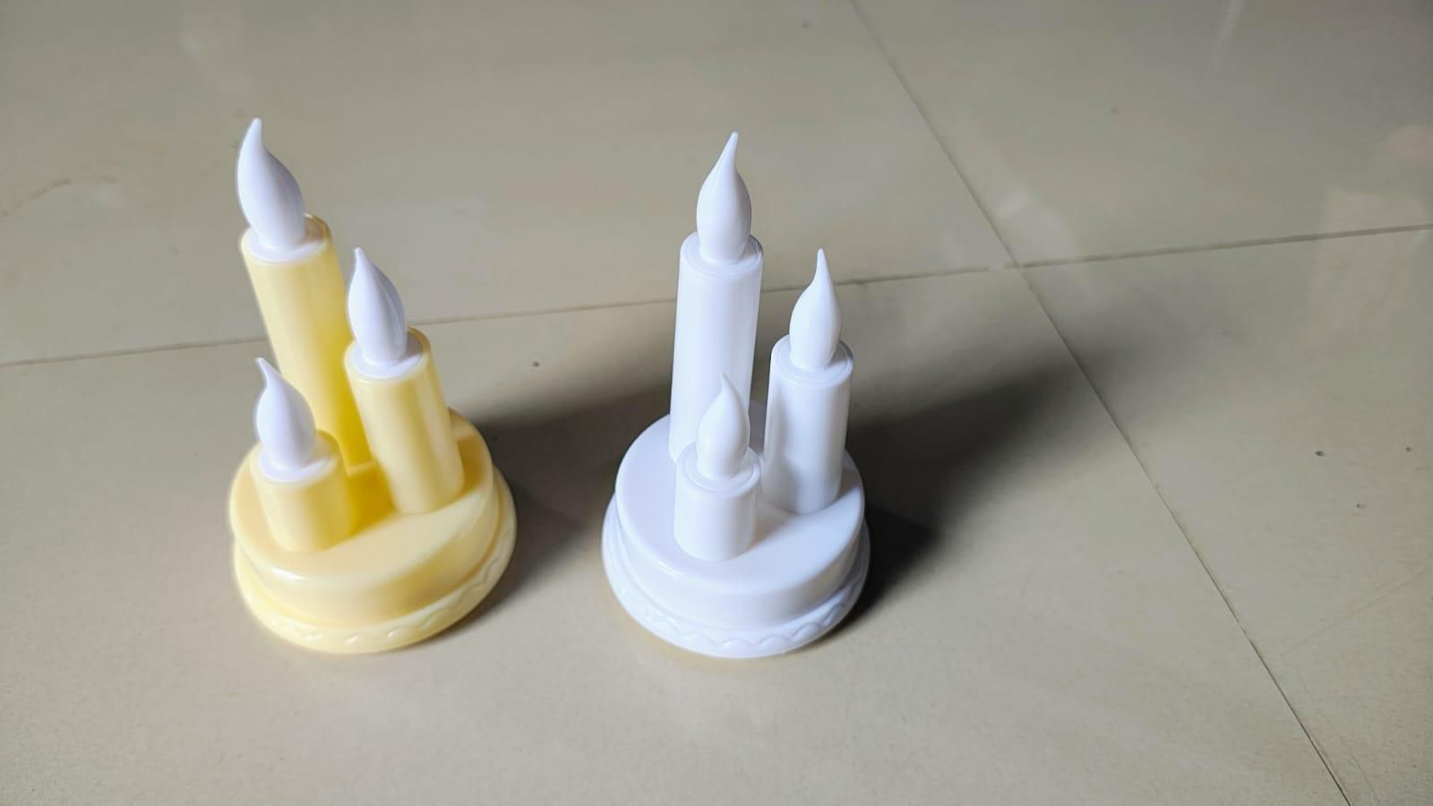 2 Pcs LED Candles Light Diyas