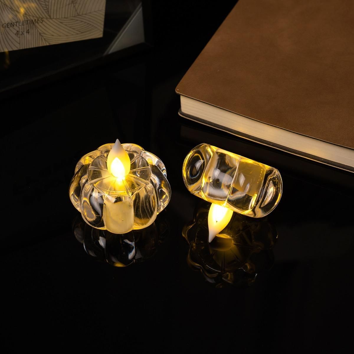 2 Pcs LED Pumpkin Diyas – Add a Festive Glow to Your Home This Diwali