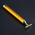 24K Gold T-Shape Vibrating Face Massager 🌟Diwali Offer 50% OFF🌟