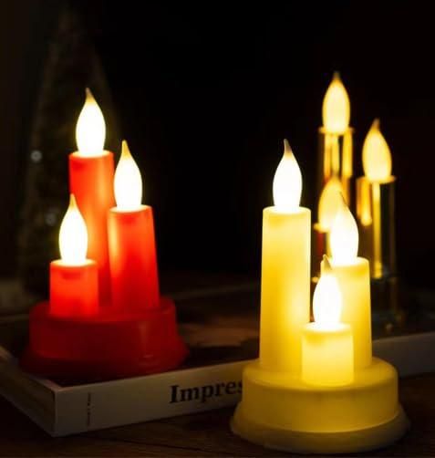 2 Pcs LED Candles Light Diyas
