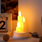 2 Pcs LED Candles Light Diyas