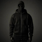 Men's Full Sleeves Zipper Hoodie with Mask